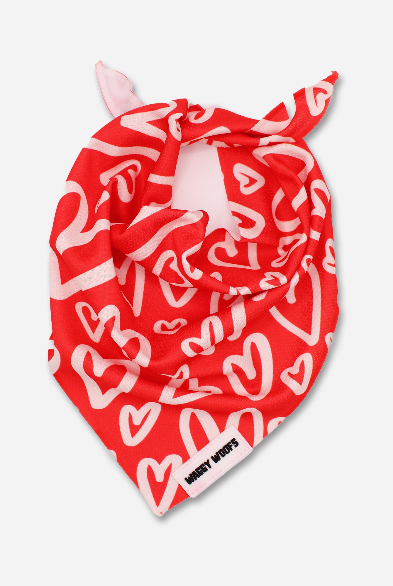 Hearts Bandana - Waggy Woofs