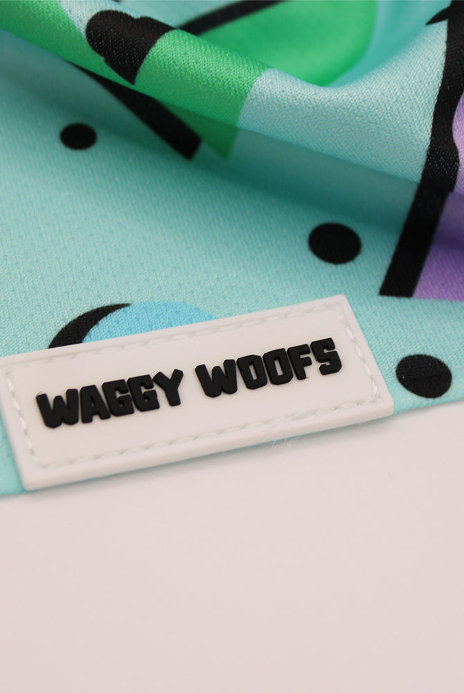 90's Blue Bandana - Waggy Woofs