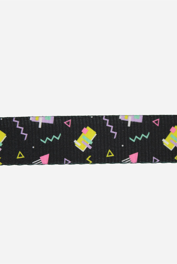 Retro Black Leash - Waggy Woofs