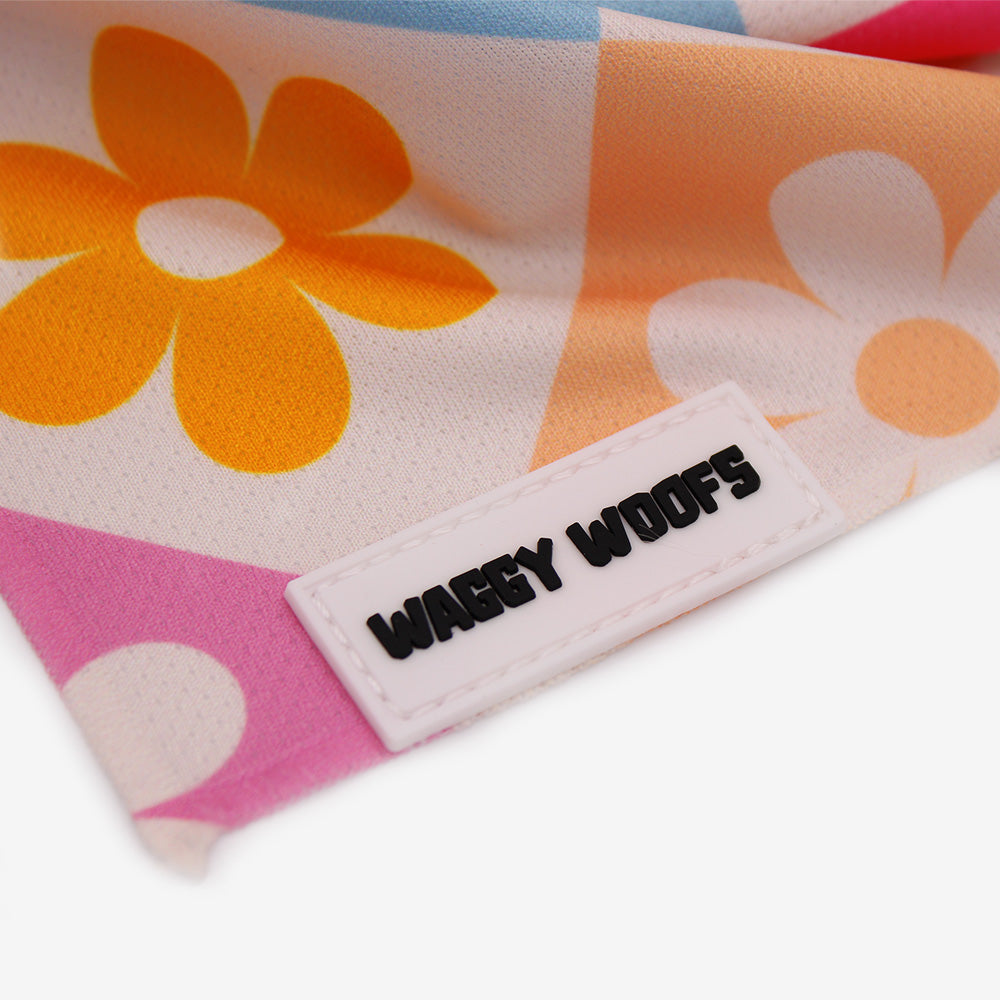 Hipster Flower Bandana - Waggy Woofs